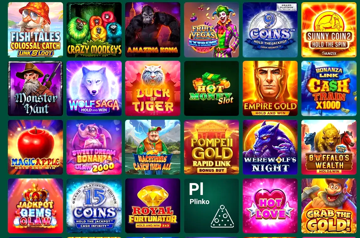 Tooniebet mobile casino interface showing game selection on smartphone